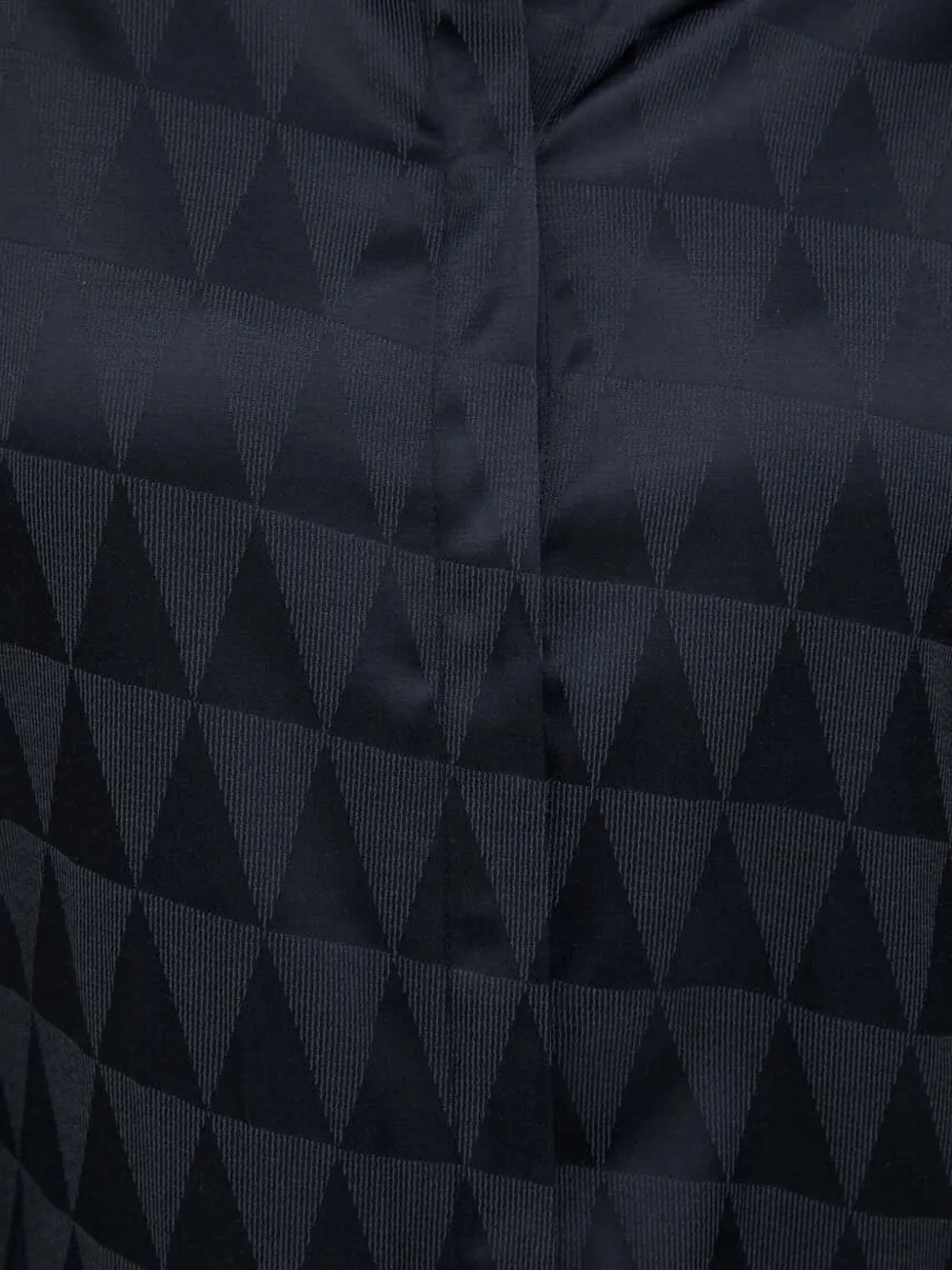 Tiger of Sweden Midi-blousejurk met geometrische print Zwart