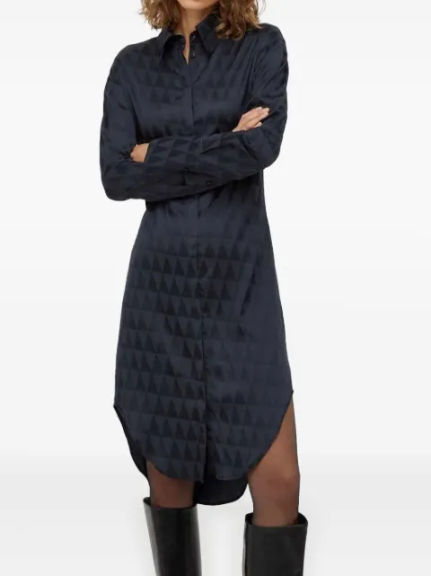 Tiger of Sweden geometric-print shirt midi dress