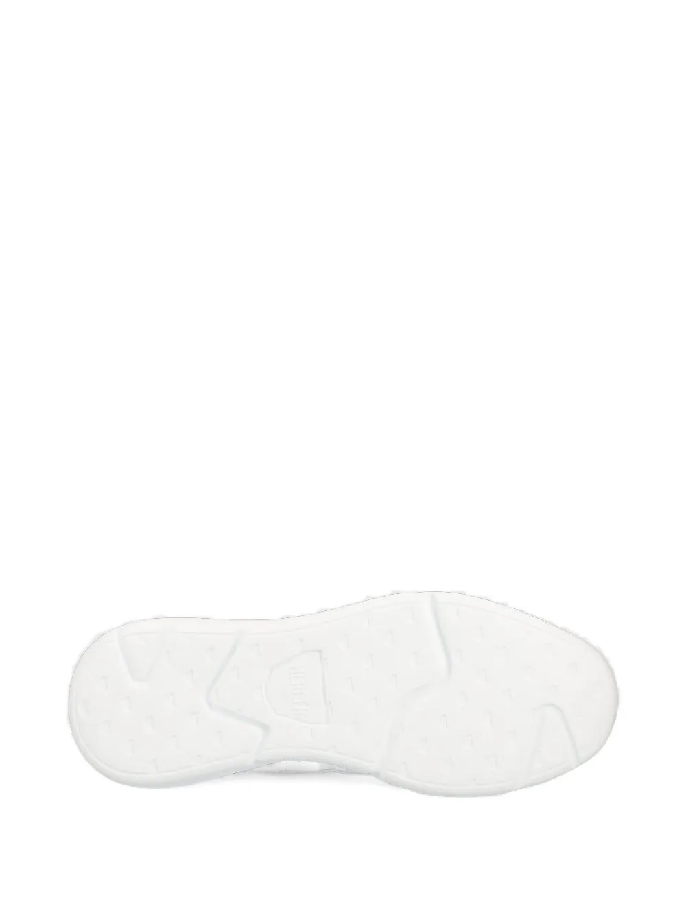 The Mercer Brand Leren sneakers met geperforeerde details Wit