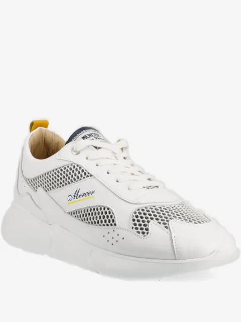 The Mercer Brand perforated leather trainers