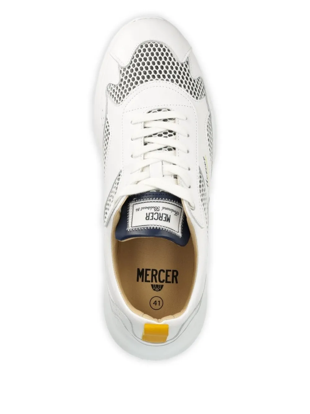 The Mercer Brand perforated leather trainers | Low-Tops | Image 2