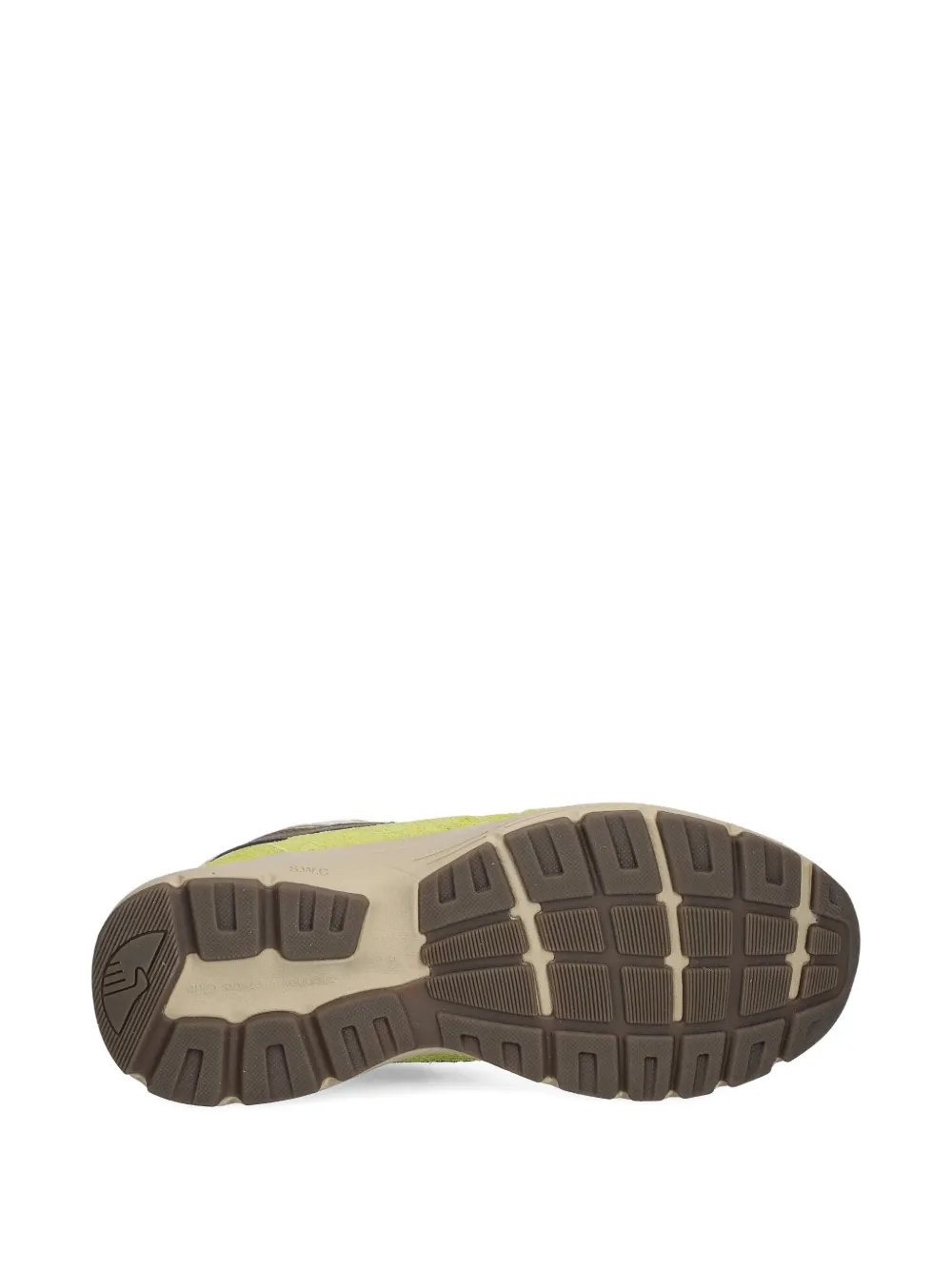 Stepney Workers Club Suede-panelled Running Shoes In Green