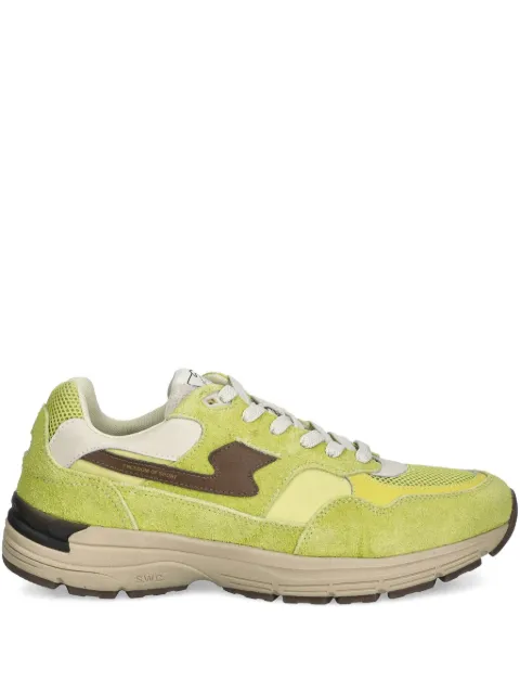 Stepney Workers Club suede-panelled running shoes