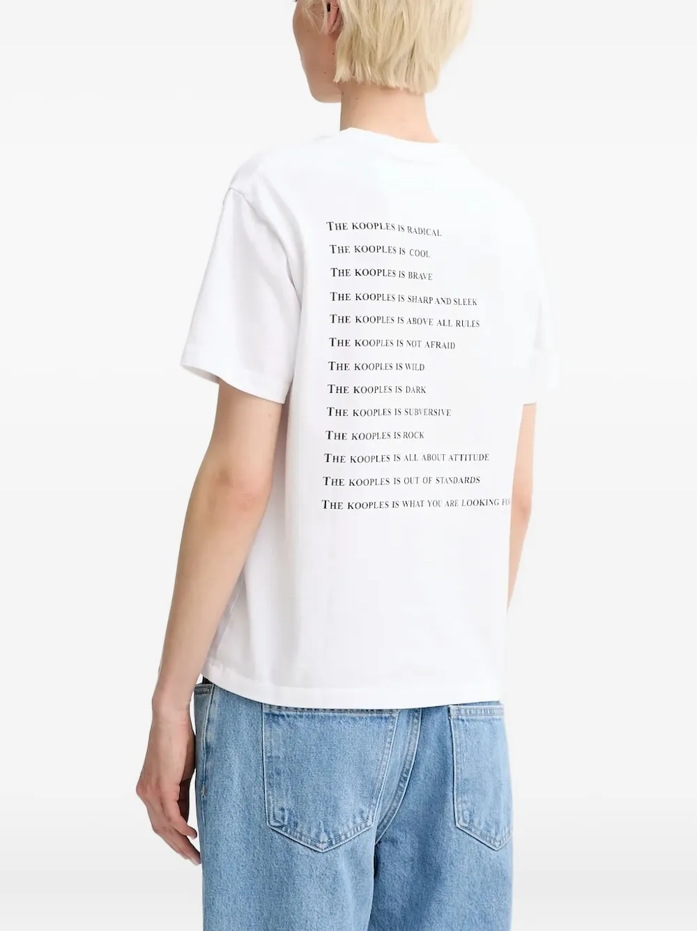 The Kooples denim-detail logoT-shirt | T-Shirts & Jersey Shirts | Image 2