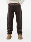 Tiger of Sweden Alec leather trousers - Brown
