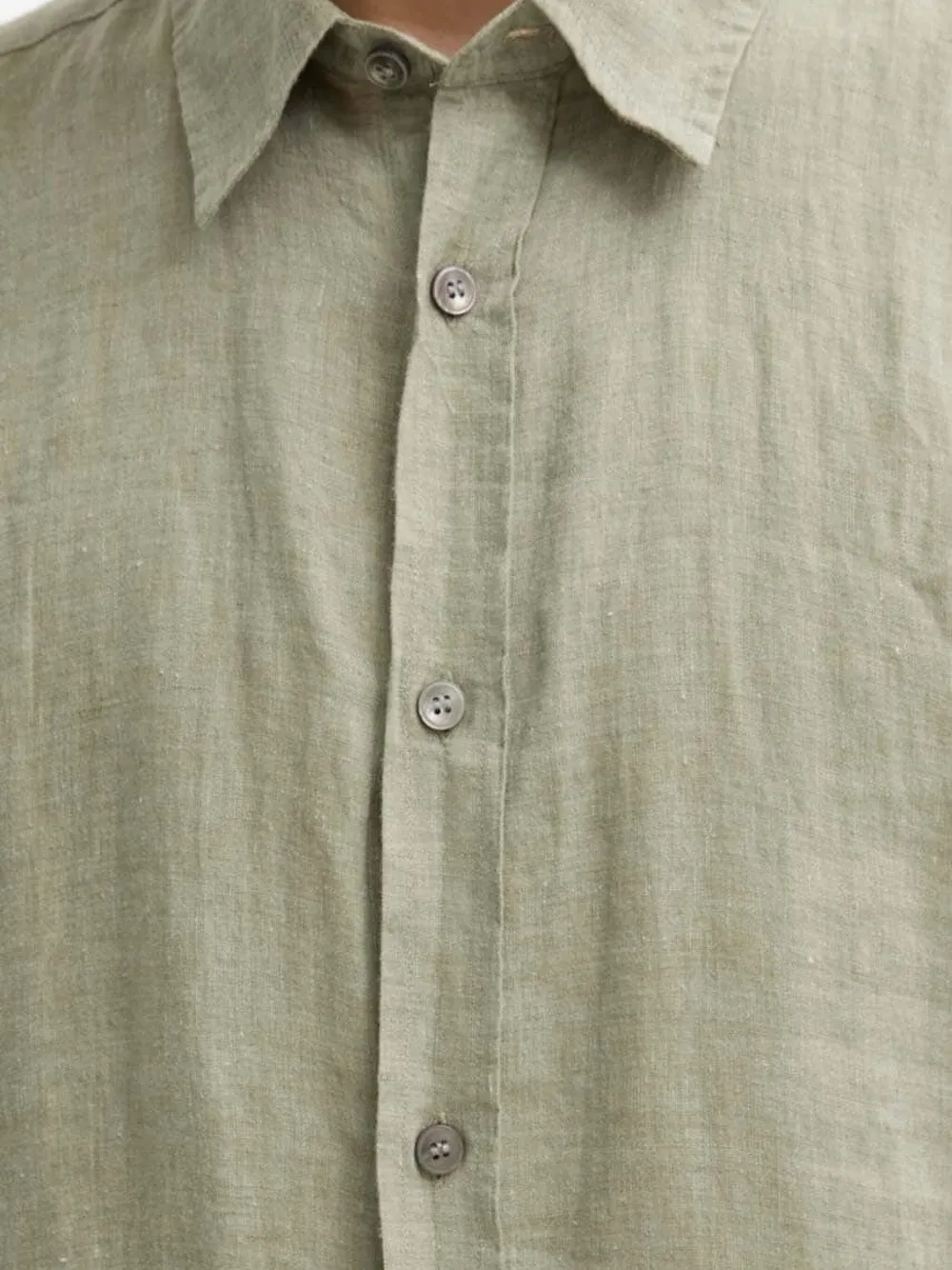 Tiger Of Sweden Short-sleeve Linen Shirt In Green