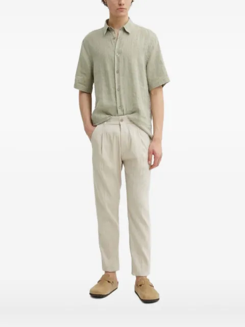 Tiger of Sweden short-sleeve linen shirt