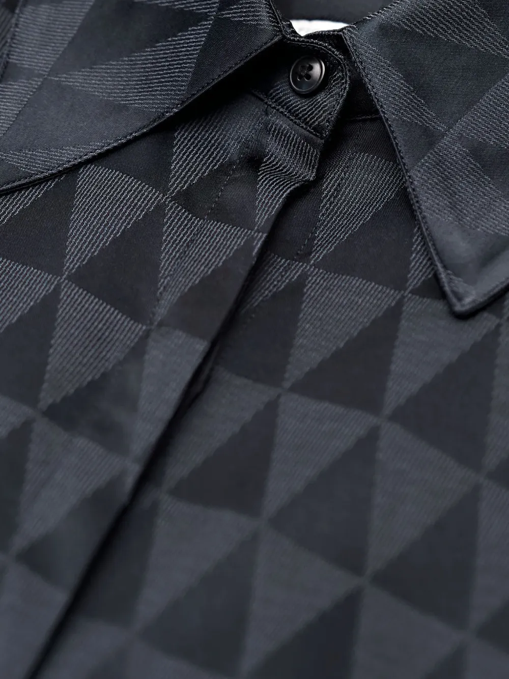 Tiger Of Sweden Geometric-pattern Shirt In Blue