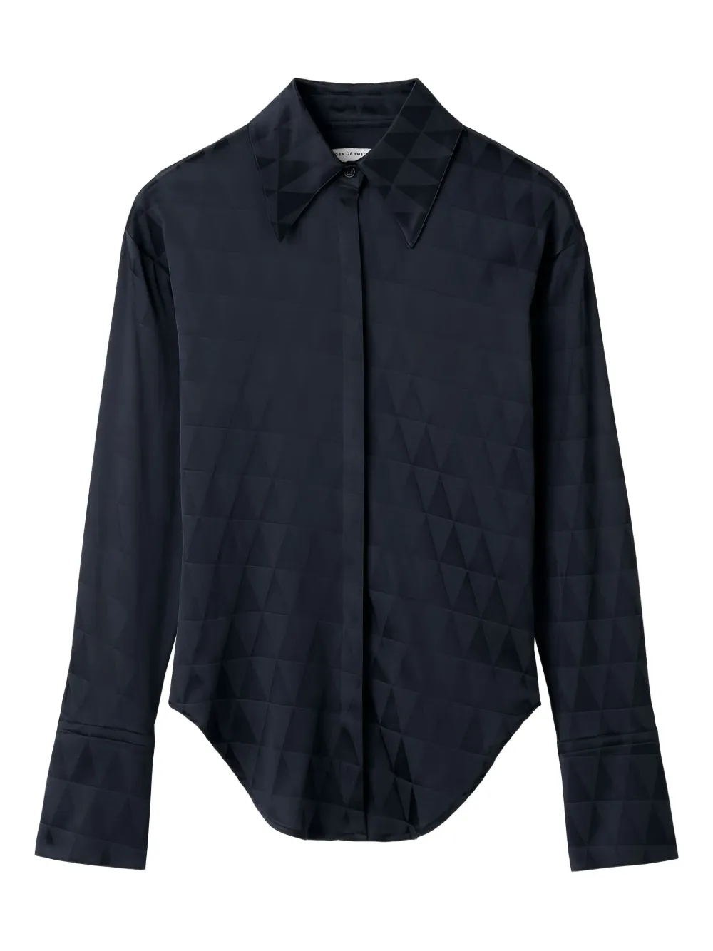 Tiger Of Sweden Geometric-pattern Shirt In Blue