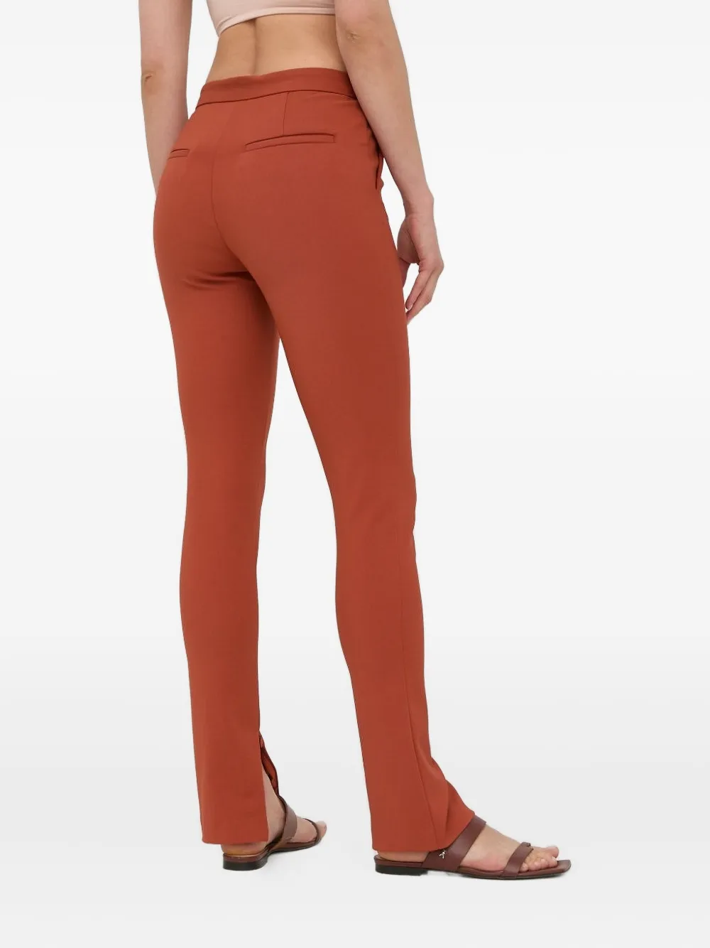 Tiger of Sweden Slim-fit broek met split - Oranje