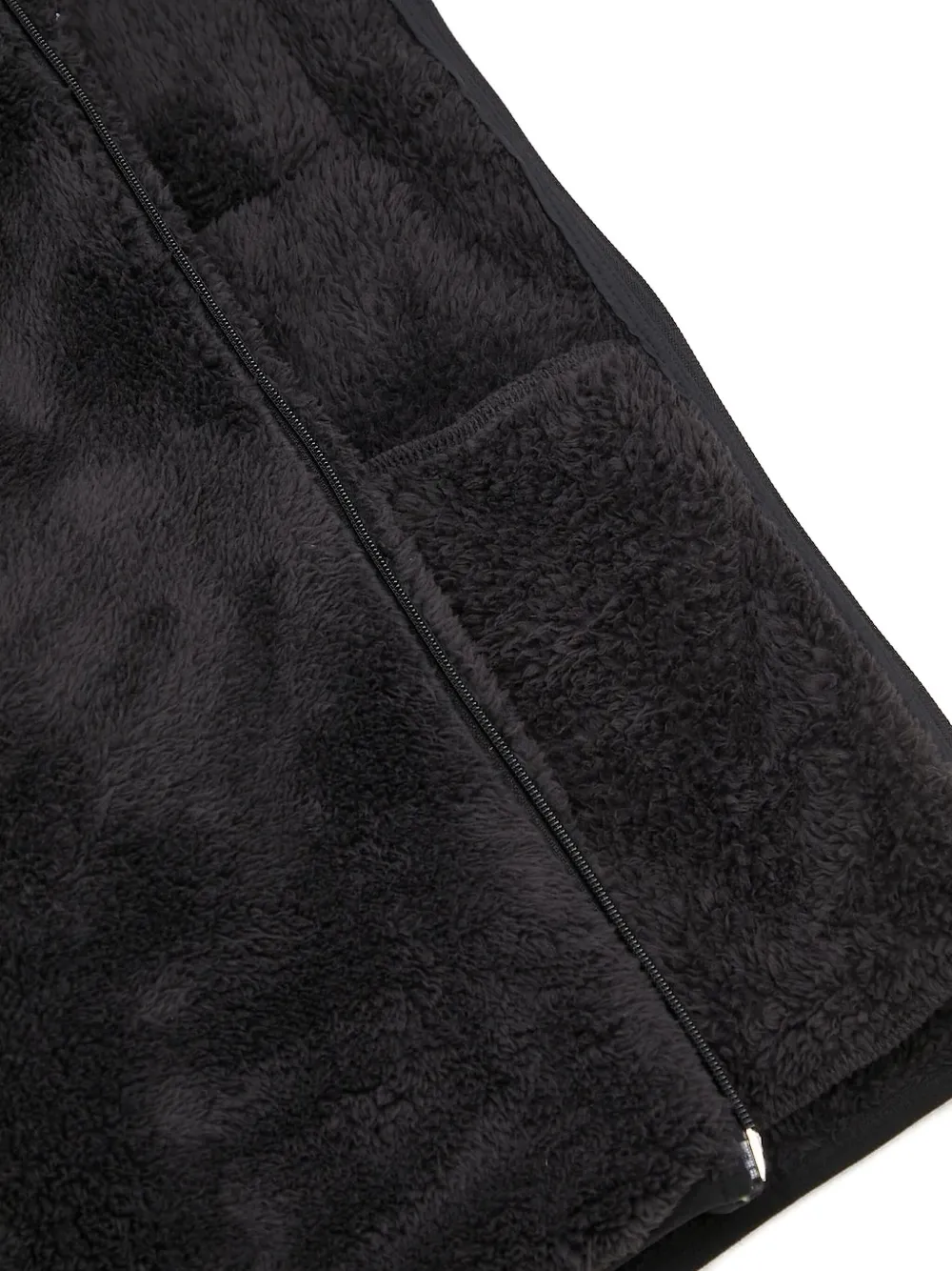 stan ray Jack met fleece vlak en lange mouwen Zwart