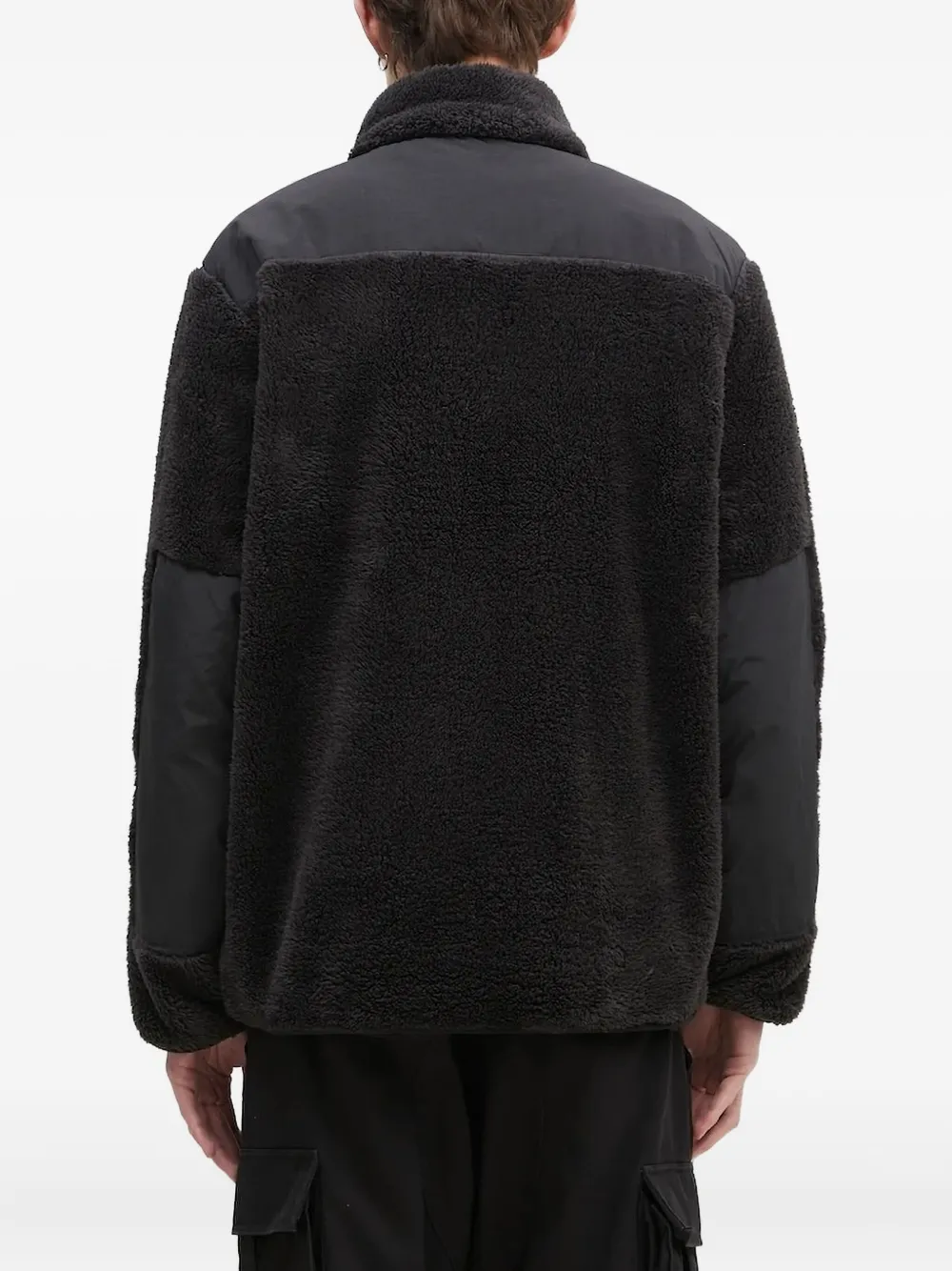 stan ray Jack met fleece vlak en lange mouwen Zwart