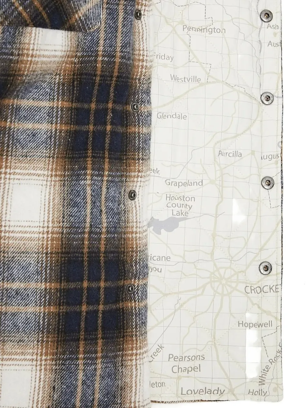 stan ray Geruit shirtjack Blauw