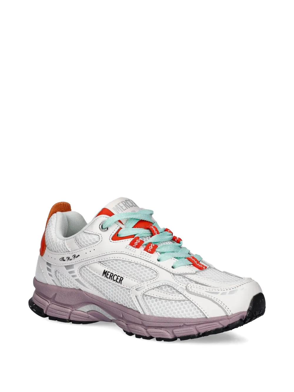 The Mercer Brand Sneakers met mesh vlakken Wit