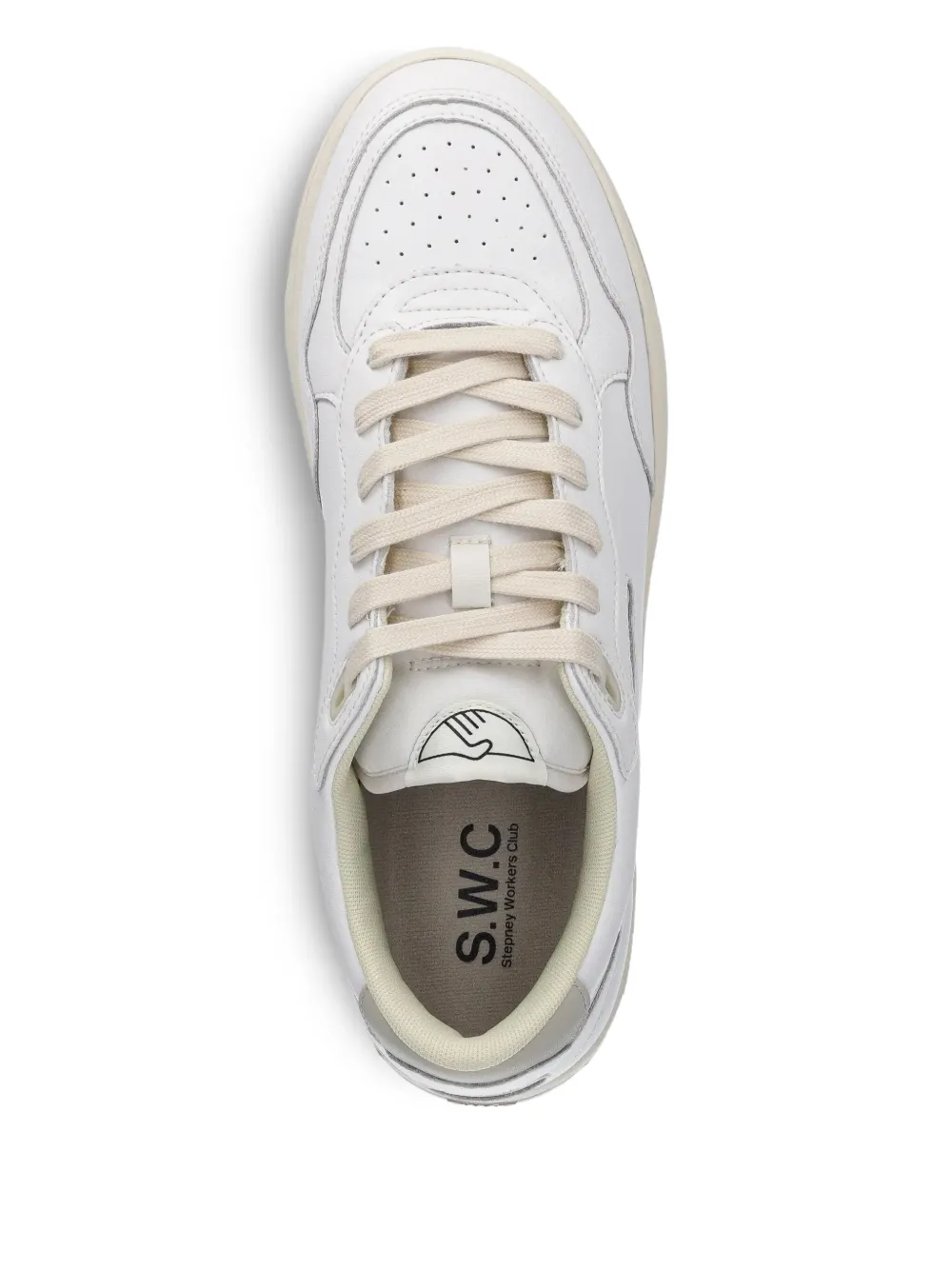 Stepney Workers Club Pro-Cup 01 leather trainers White