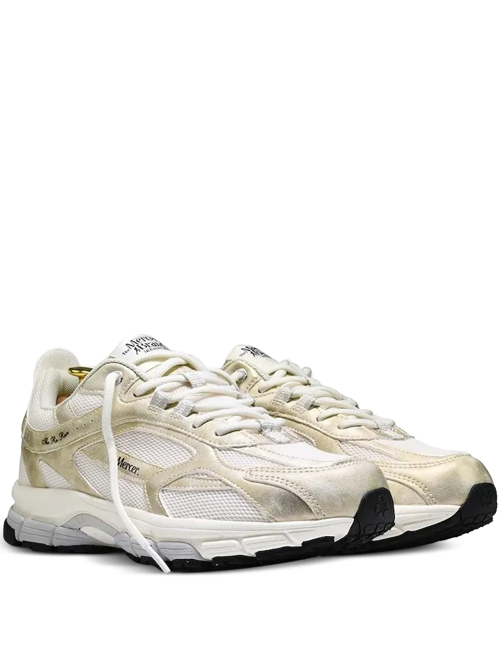 The Mercer Brand Hardloopschoenen met mesh vlakken Wit