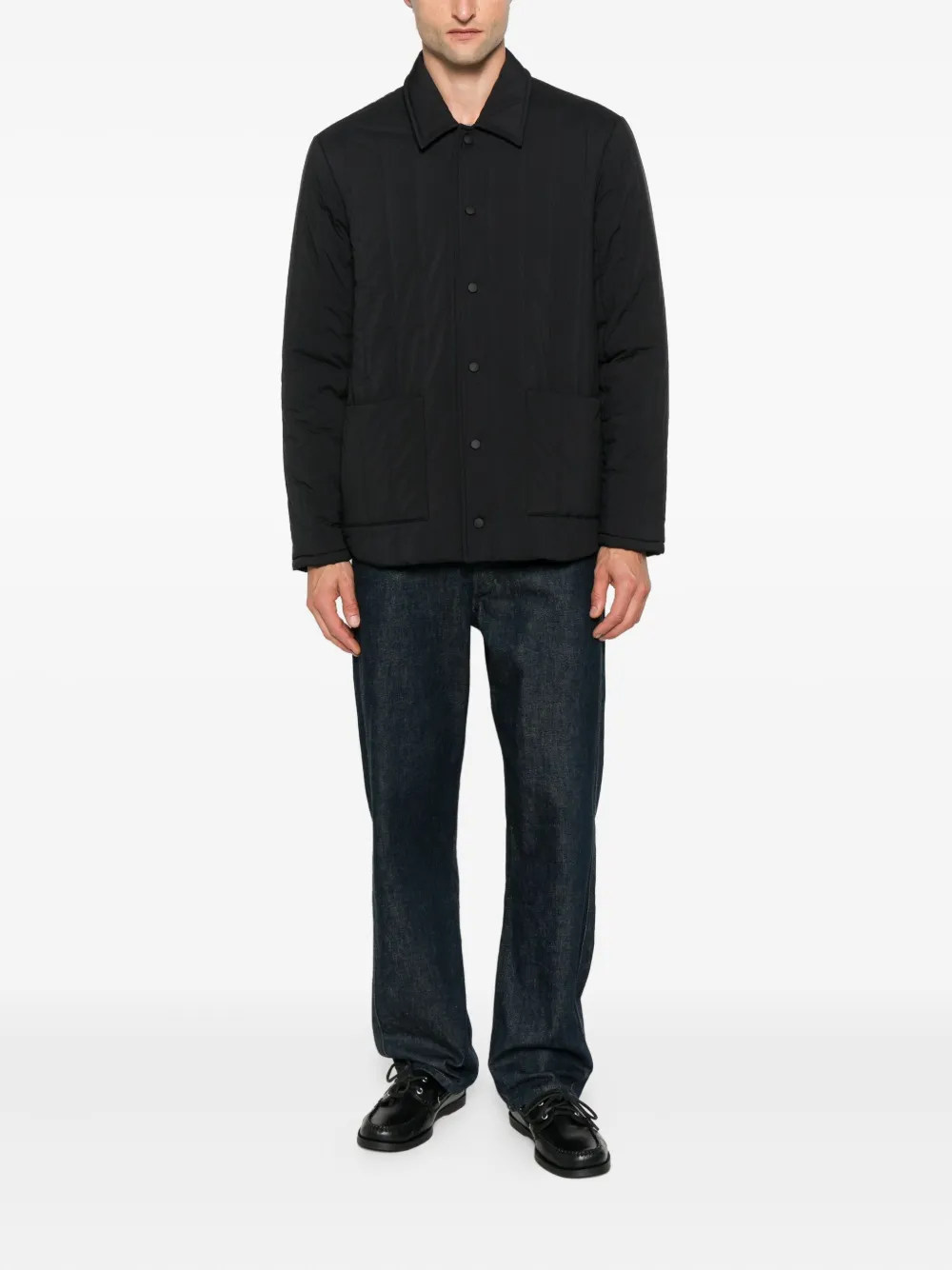 Gran Sasso Quilted Patch-pocket Jacket In Black