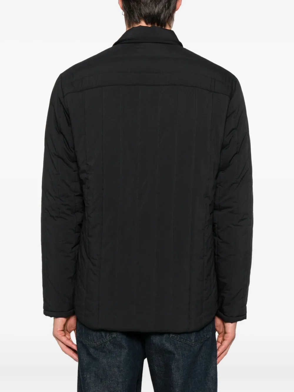 Gran Sasso Quilted Patch-pocket Jacket In Black