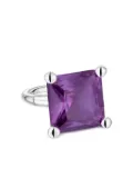 TOUS square-cut amethyst ring - Silver