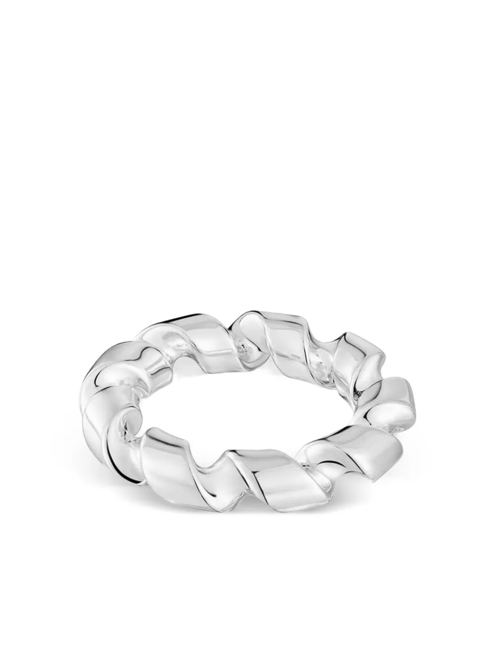 Tous Twisted Ring In Metallic