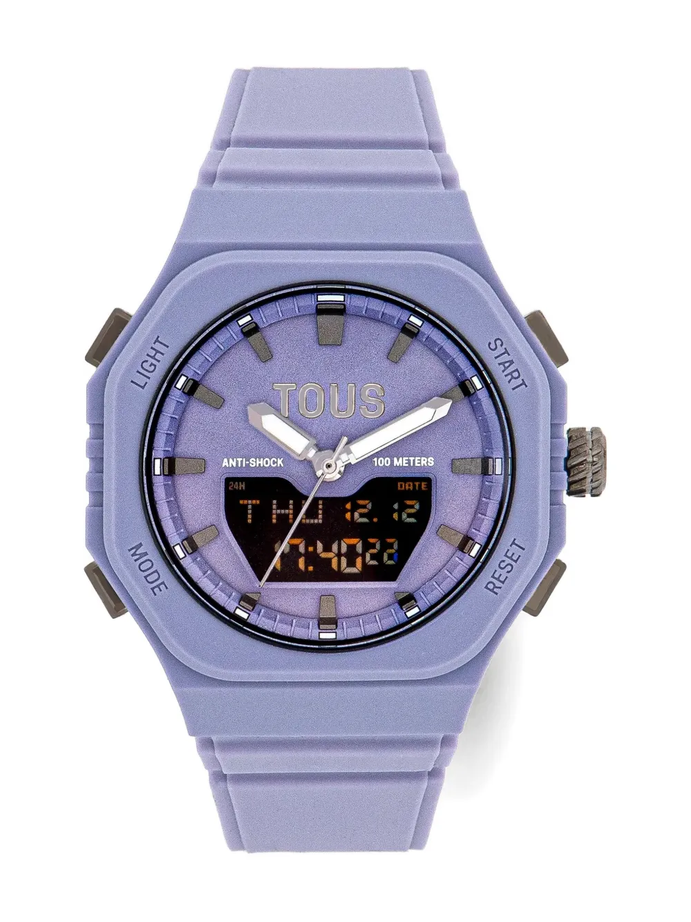 TOUS logo-detail digital 38mm - Paars