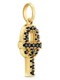 TOUS 18K yellow gold Manifesto black-spinels pendant