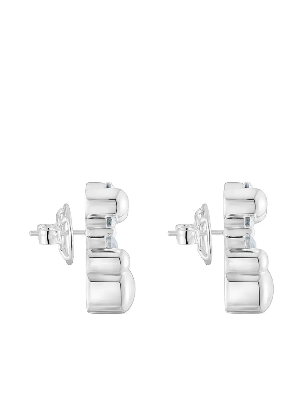 TOUS Bear-shaped crystal earrings - Zilver