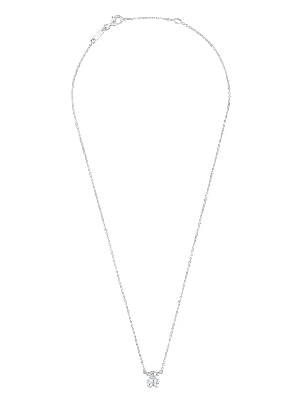 Tous Bear-motif Necklace In Silver