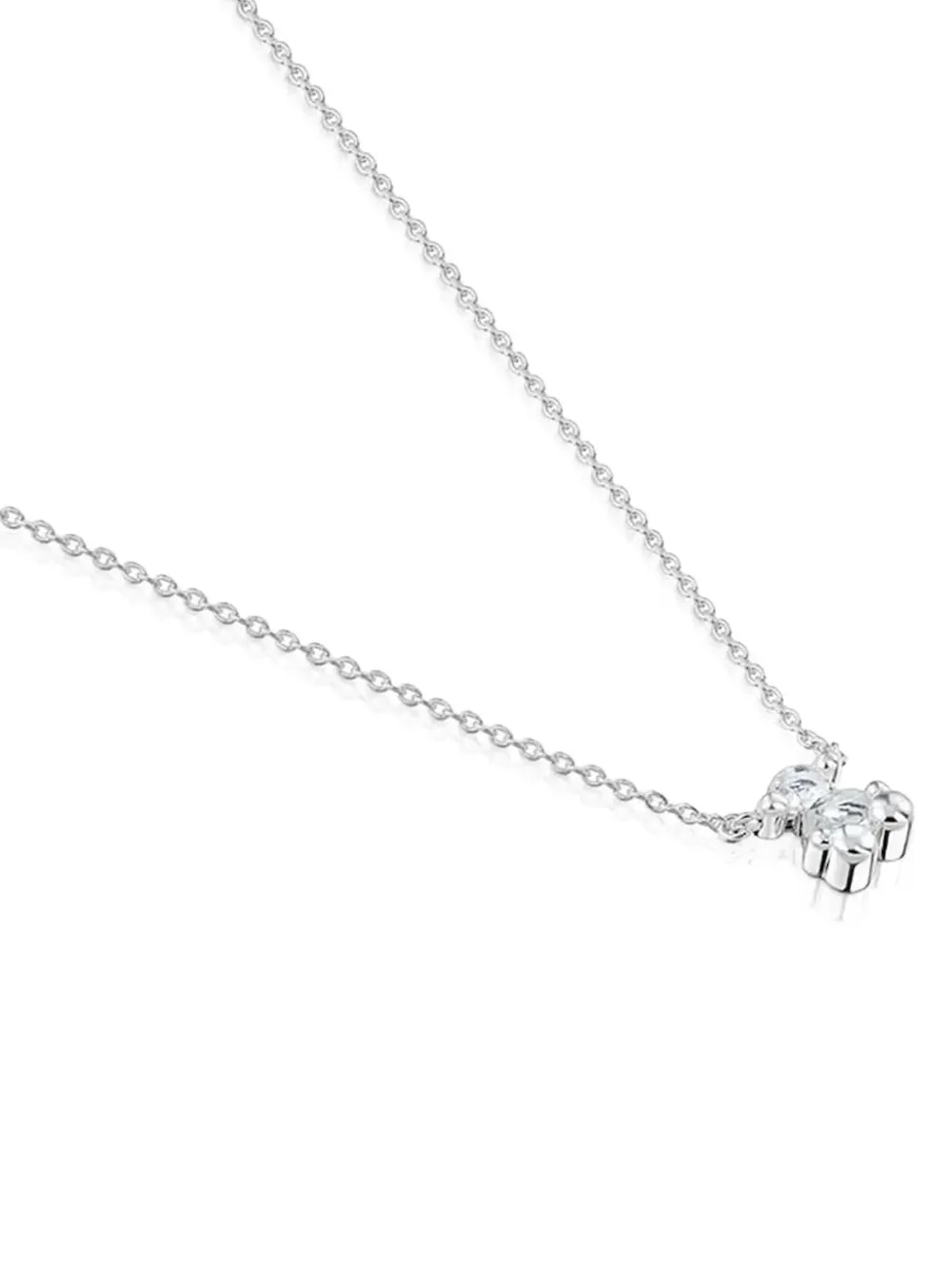TOUS bear-motif necklace - Zilver
