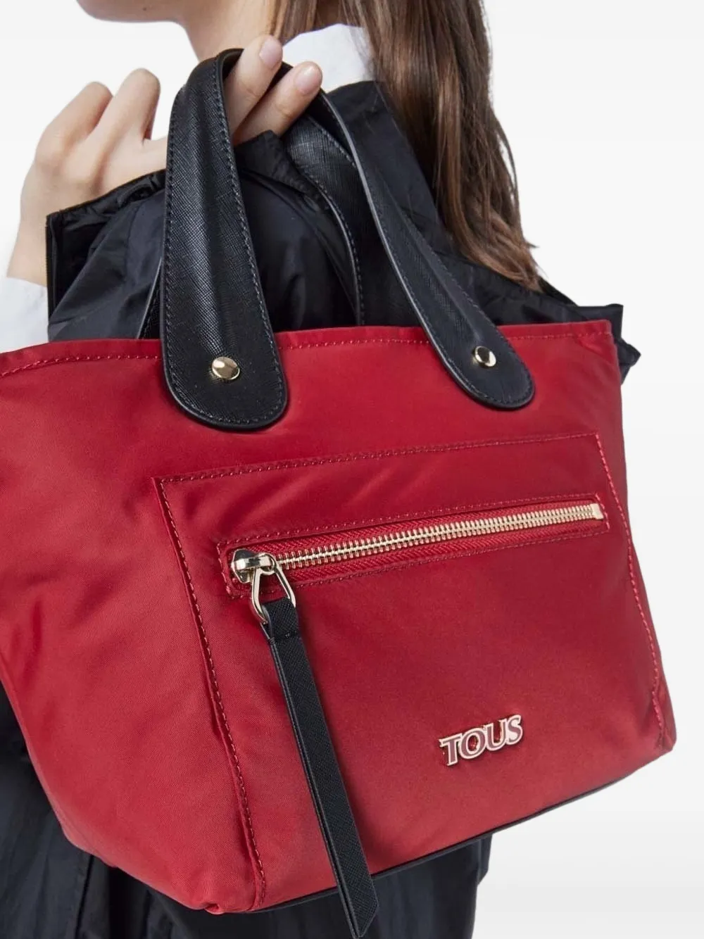 TOUS Kleine shopper met dubbele handgreep Rood