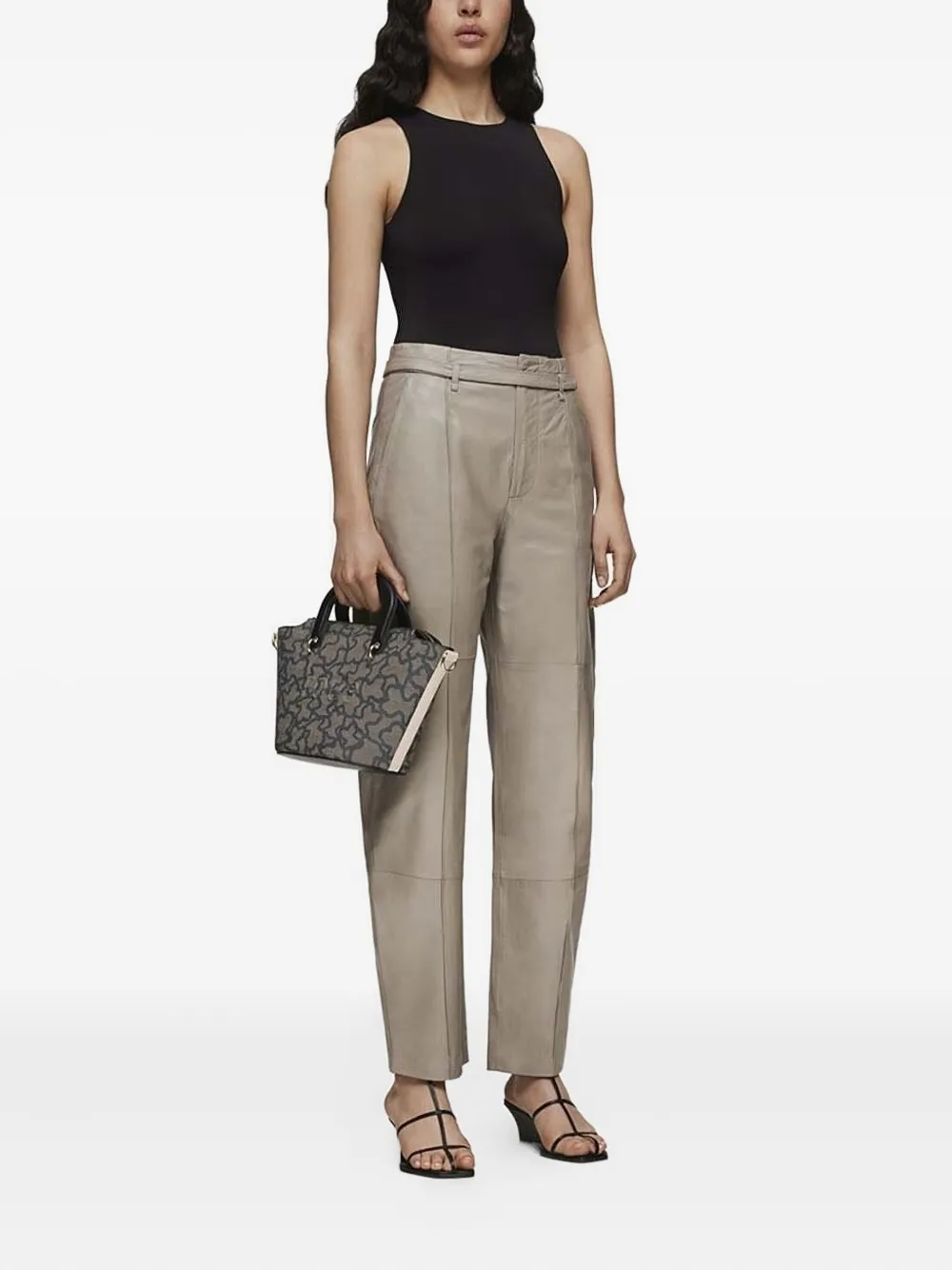 Tous Logo-print Top-handle Tote Bag In Black