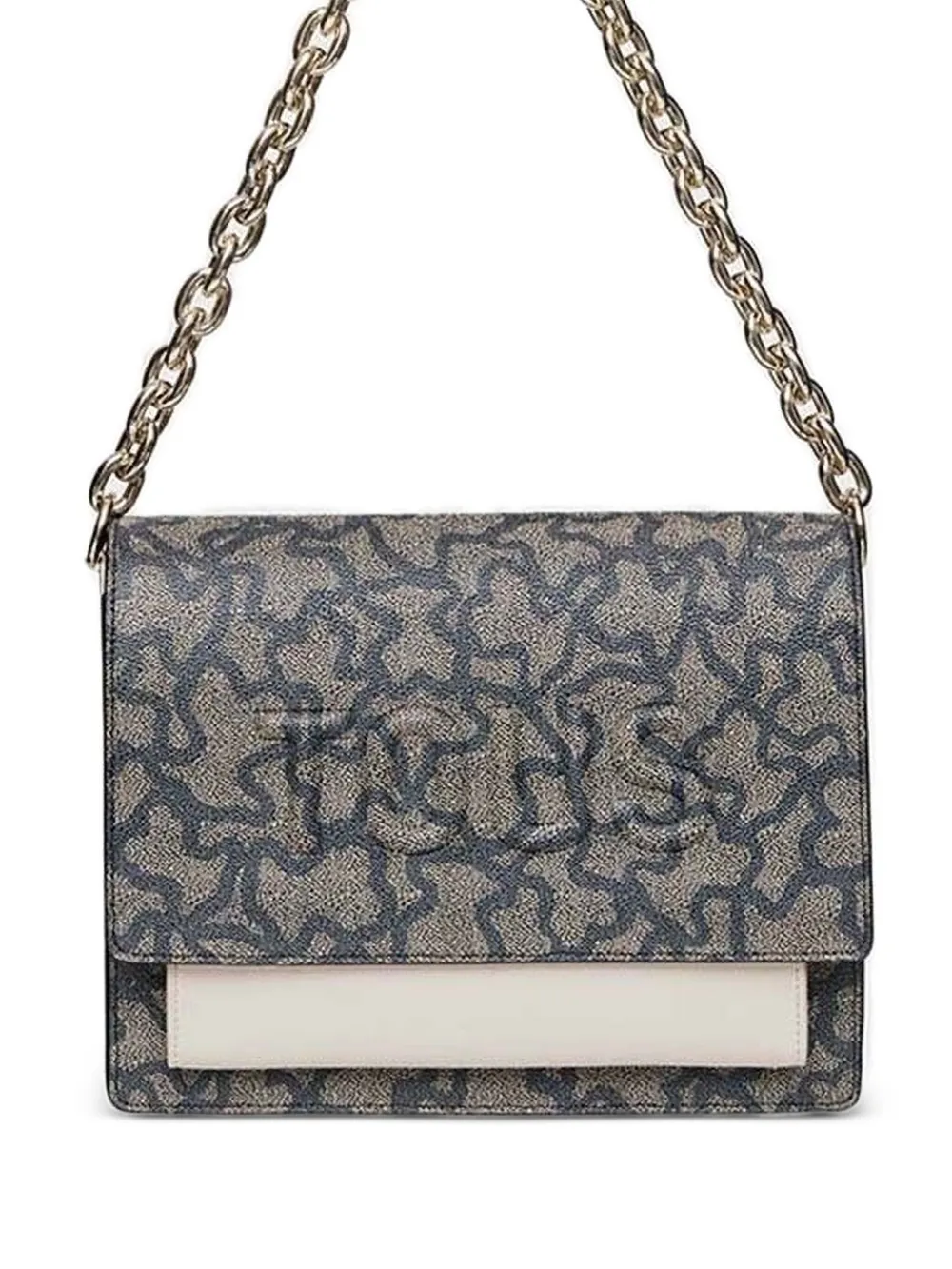 Tous Embossed Logo Cross Body Bag In Black