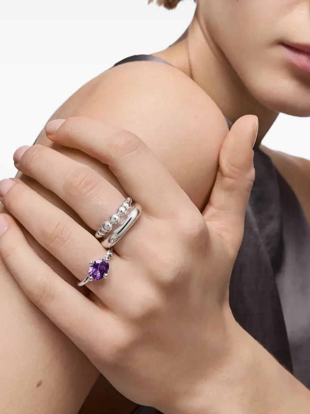 TOUS Ovalen ring - Zilver