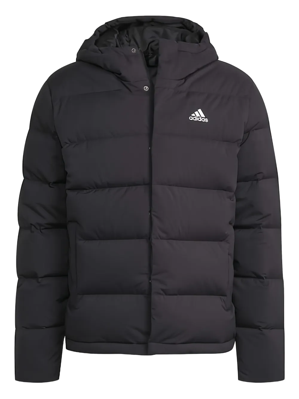 adidas hooded plain weave jacket | Black | Image 1