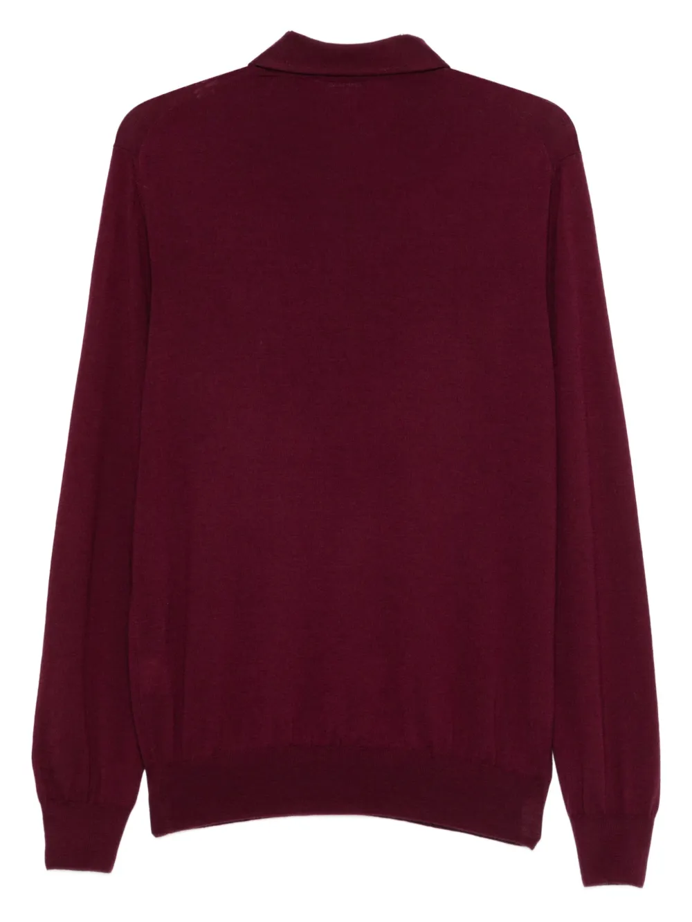 Gran Sasso Wollen poloshirt - Rood