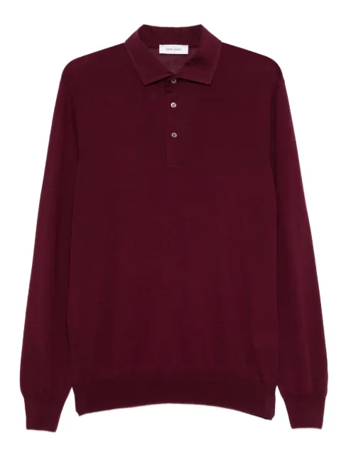 Gran Sasso long-sleeve wool polo shirt