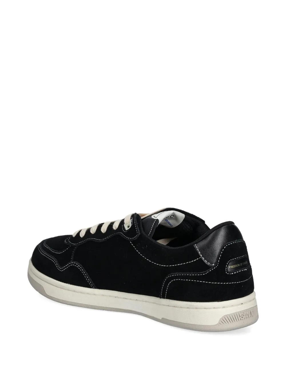 Stepney Workers Club Suede Lace-up Sneakers In Black