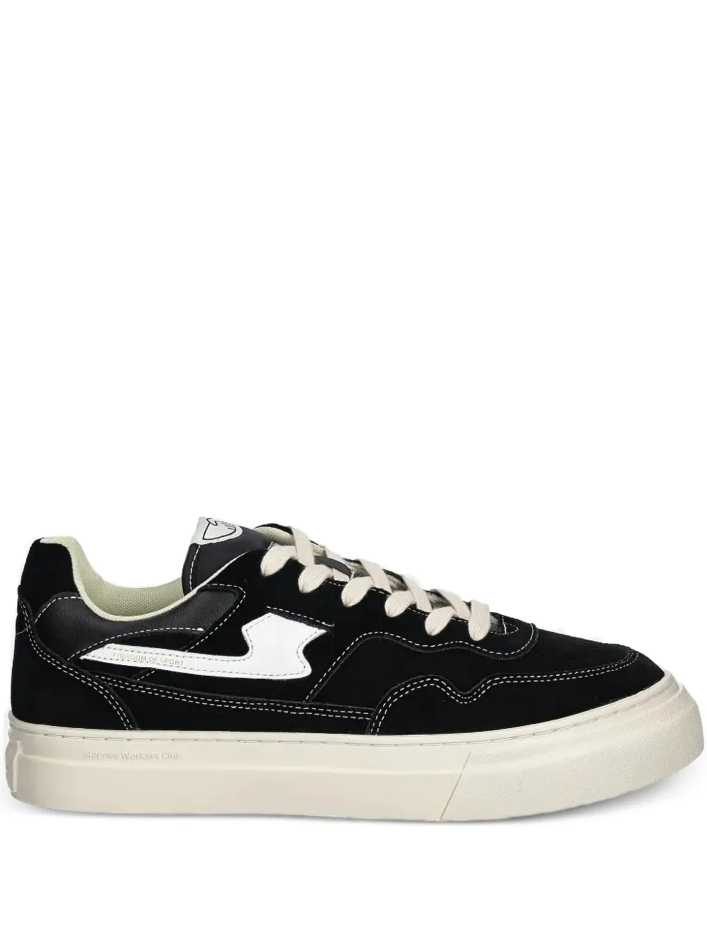 Stepney Workers Club suede leather sneakers | Black | Image 1