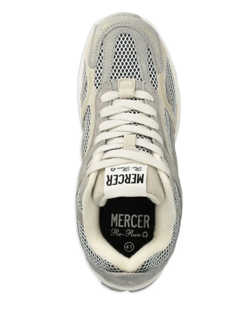 The Mercer Brand The Re-run Panelled Sneakers In Gray