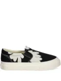 Stepney Workers Club flower-print slip-on sneakers - Black