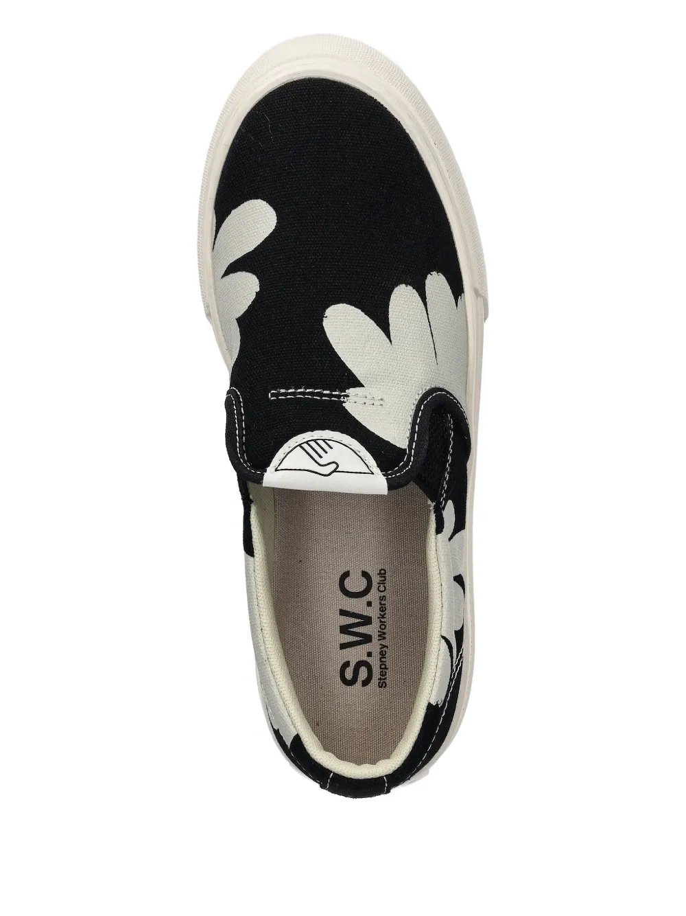 Stepney Workers Club Slip-On-Sneakers mit Blumen-Print | Slip-On-Sneakers | Image 2