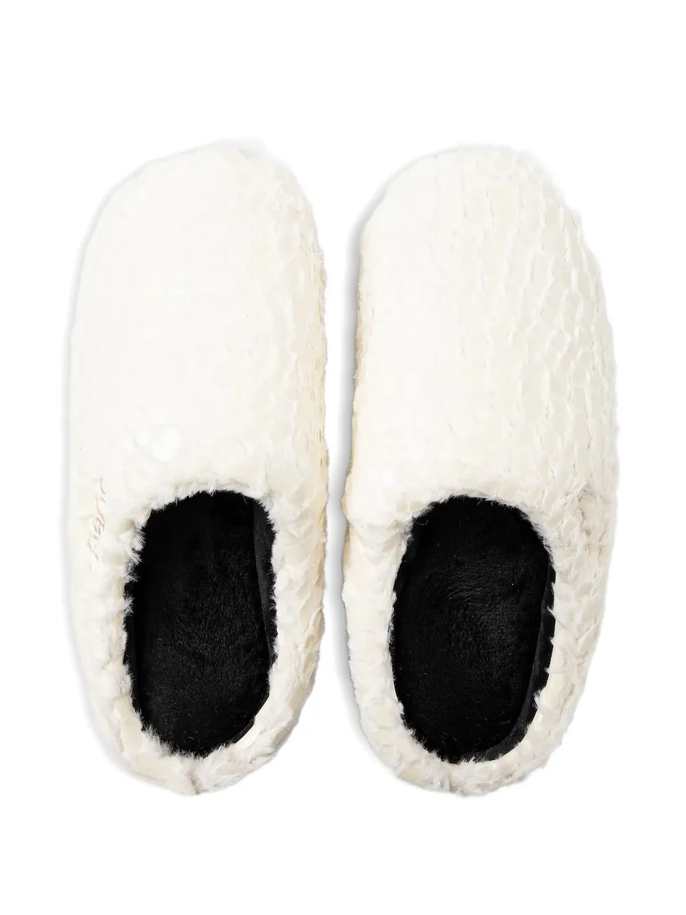 SUBU Slippers van imitatiebont - Wit