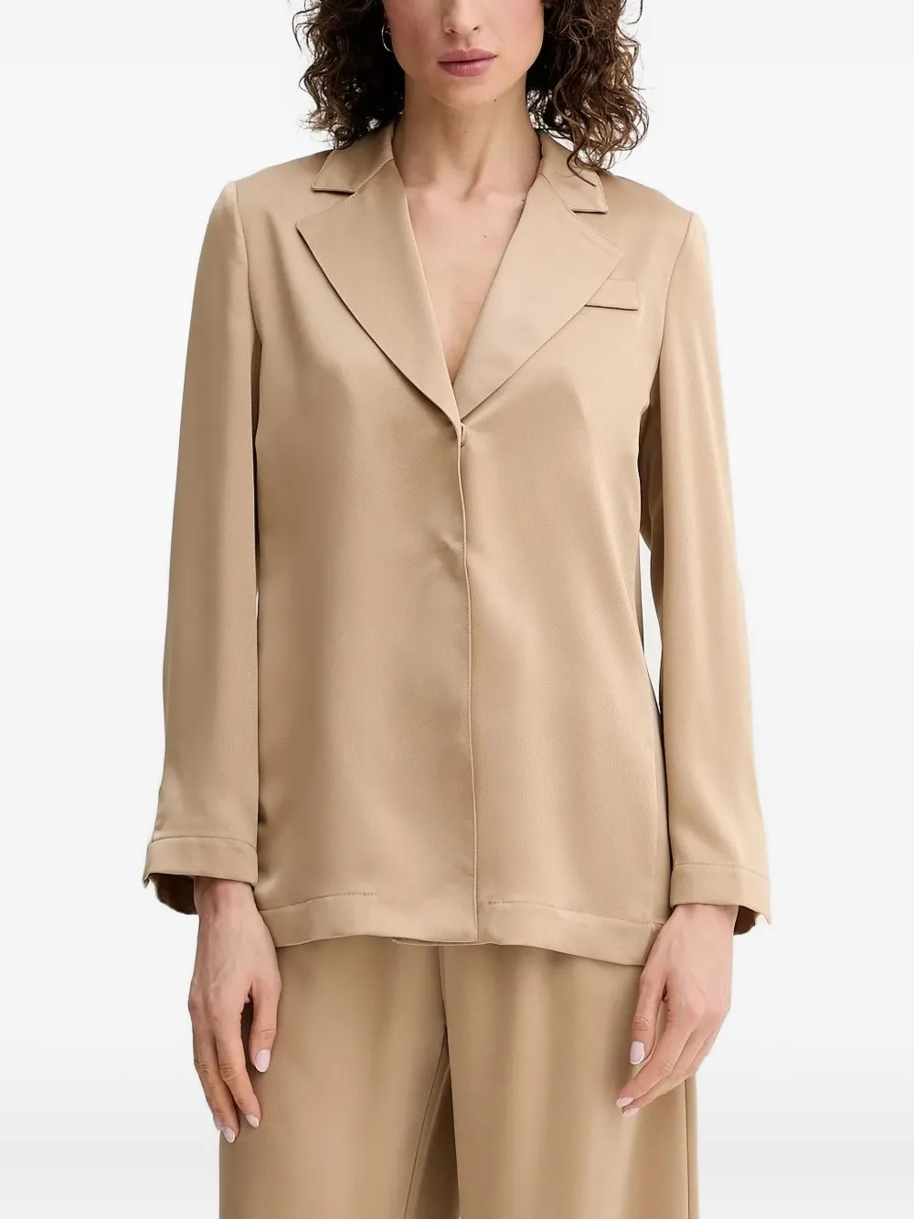 Simona Corsellini Belted Jacket In Brown