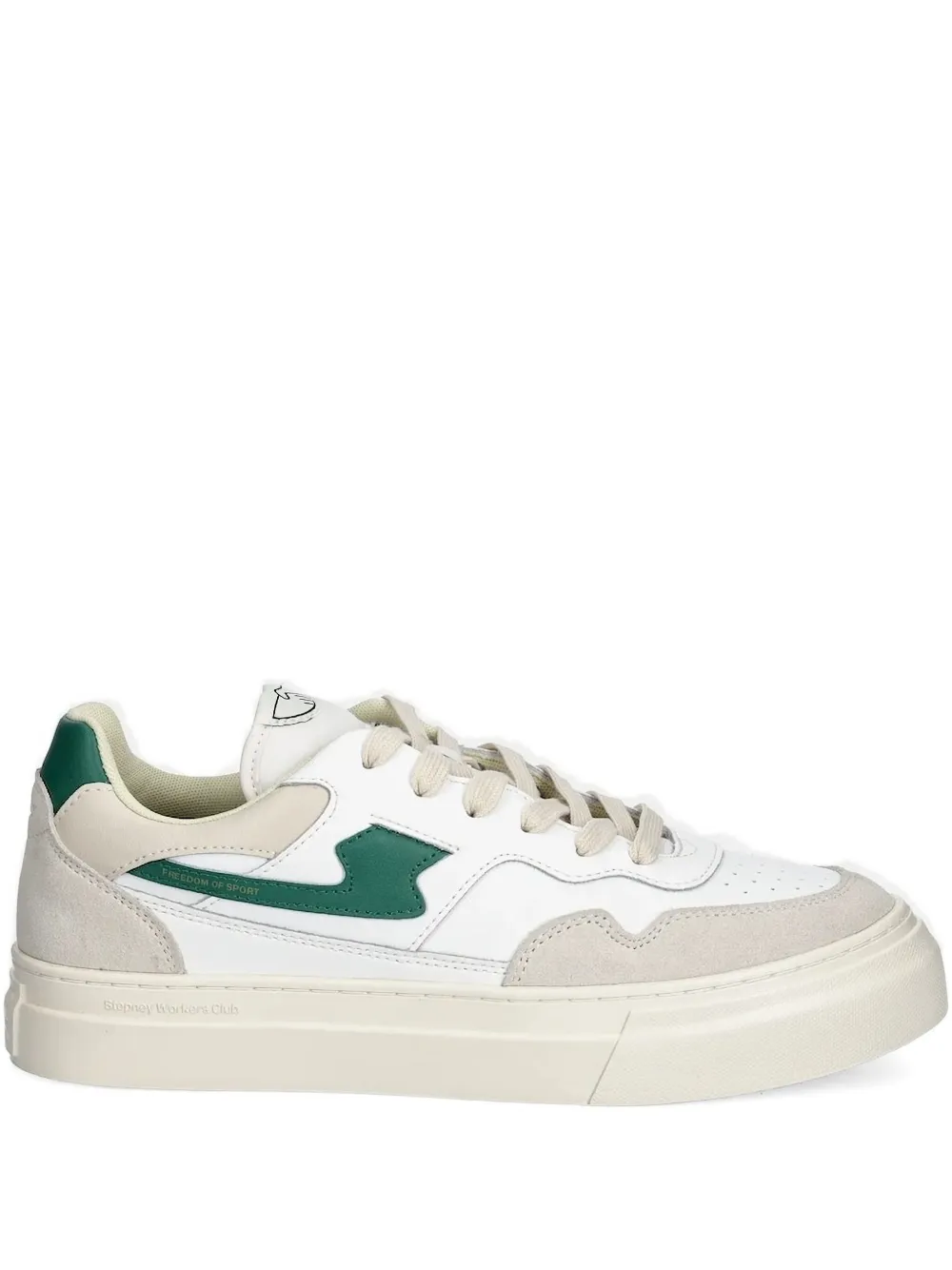Stepney Workers Club baskets Pearl S-Strike en daim | blanc | Image 1