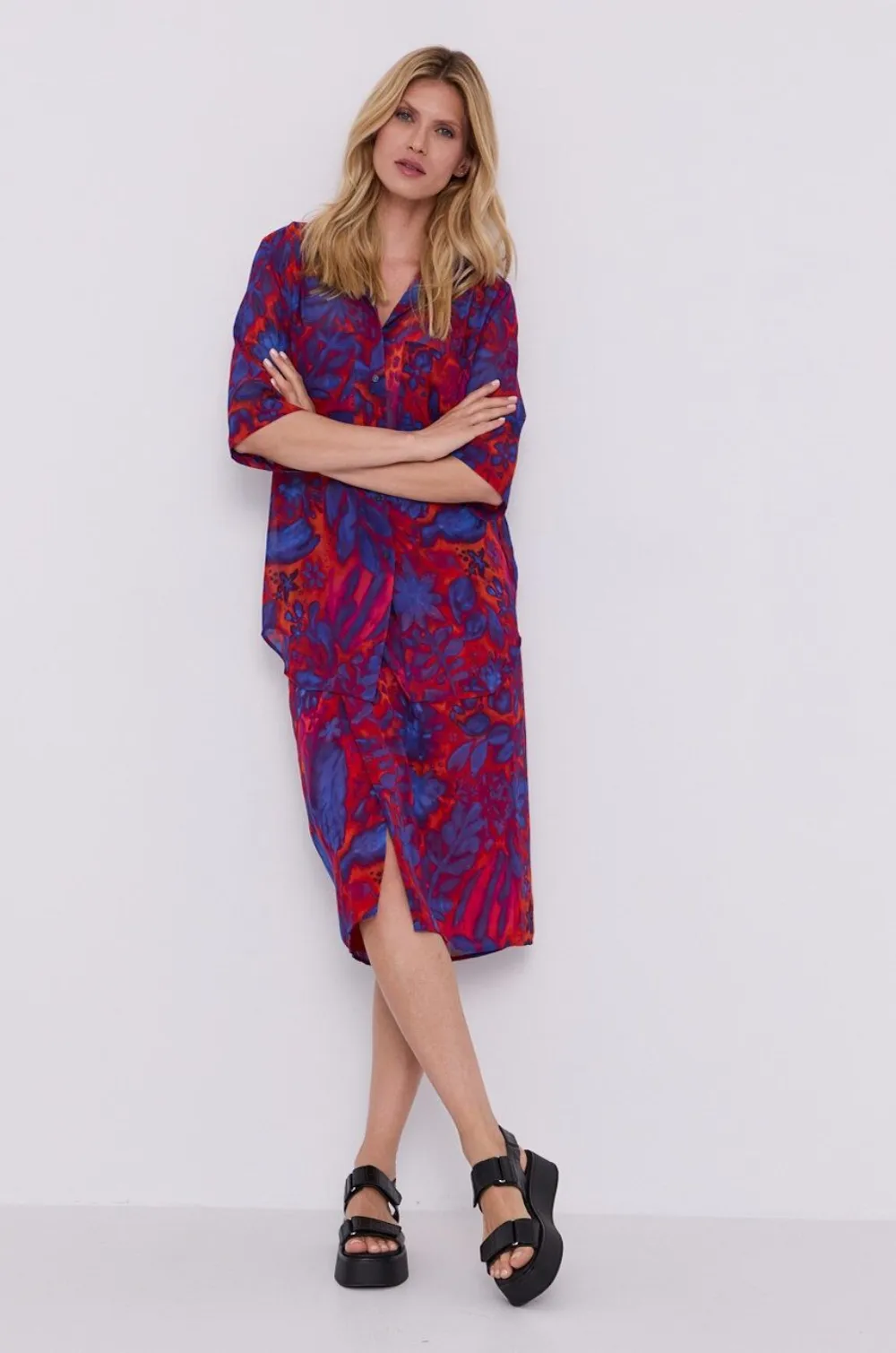Tiger Of Sweden Floral-print Twisted Skirt In Multi