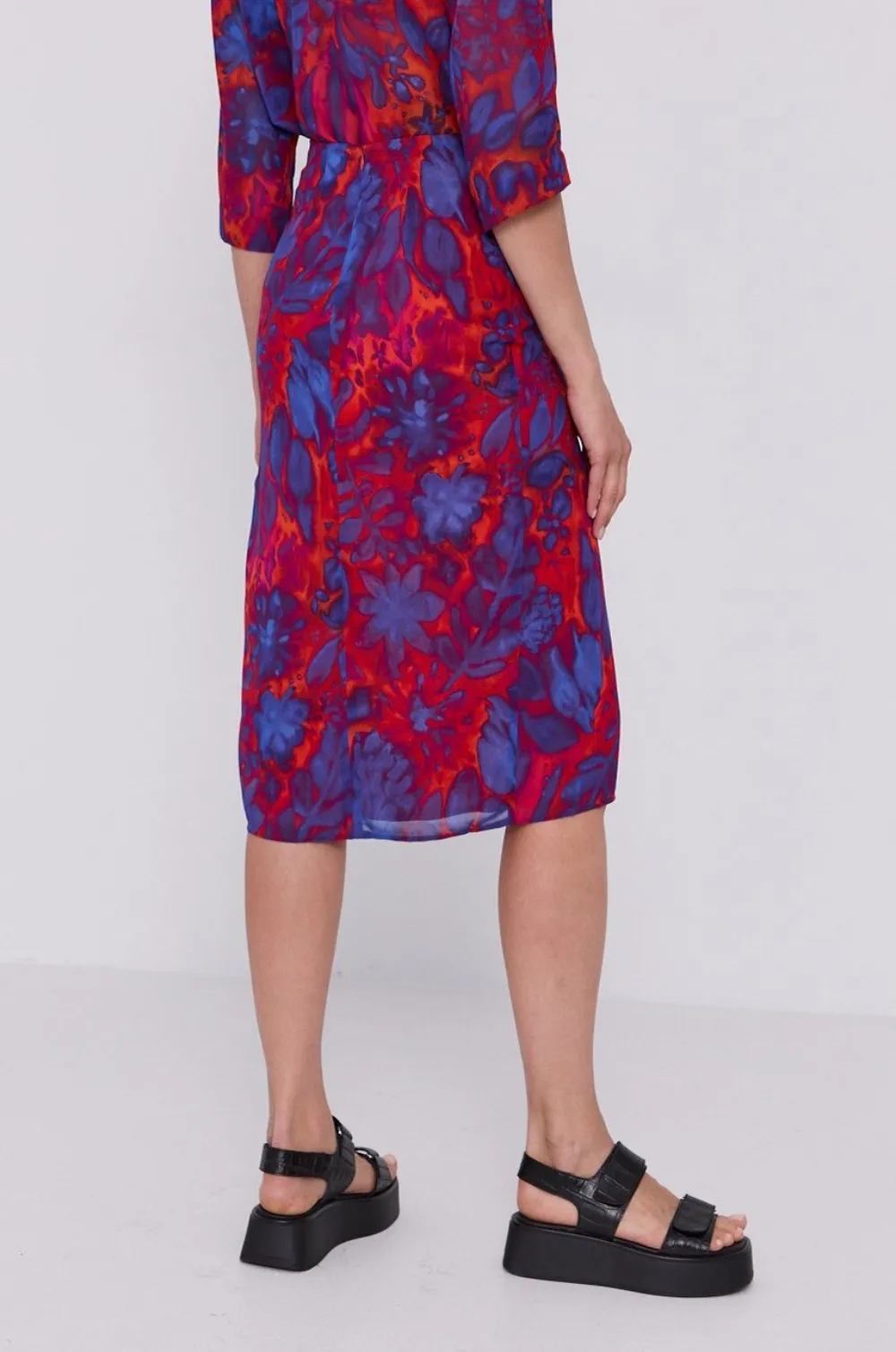 Tiger Of Sweden Floral-print Twisted Skirt In Multi