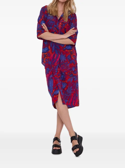 Tiger of Sweden floral-print twisted skirt