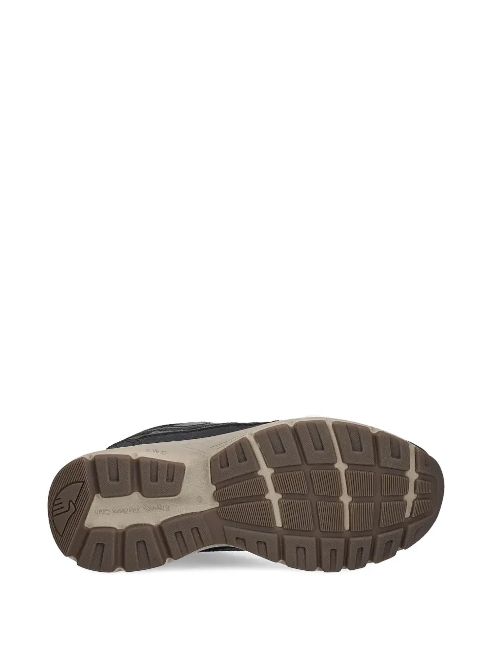 Stepney Workers Club Mesh-panelled Running Shoes In Black