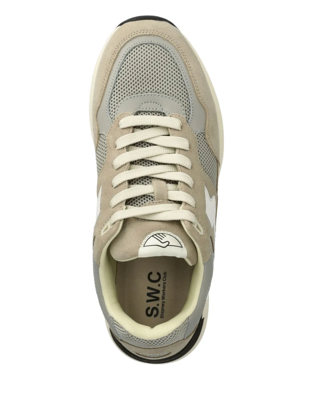 Stepney Workers Club Mesh-panel Running Sneakers In Gold