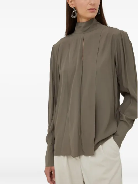 Tiger of Sweden Luceh high-neck pleated blouse